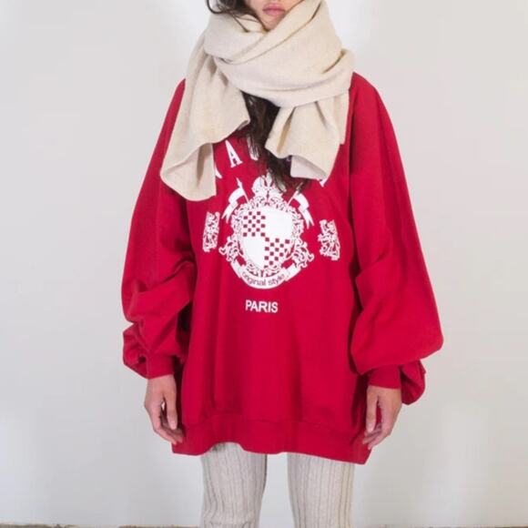 Lauren Manoogian Felt Wide Scarf Baby Alpaca Merino Alabaster Beige Ecru BN $370 - Picture 11 of 12